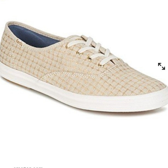 KEDS-Champion☀️Gold☀️Foil Ticking Dot Sneakers - Picture 6 of 12